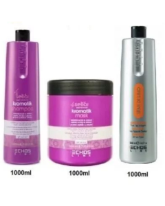 Michele Pakken - Kromatik Shampoo 1000ml - Kromatik Mask 1000ml - Semi Di lino Conditioner 1000ml - Værdi 1447,-