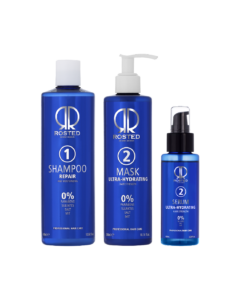 Rosted 1-2-2 - Pakke - Rosted 1 Shampoo 400 ml - Rosted 2 Mask 300 ml - Rosted 2 Serum 100ml