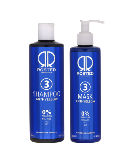 Accord Kilde Til ære for Rosted 3 Anti-Yellow Pakke - Shampoo & Mask