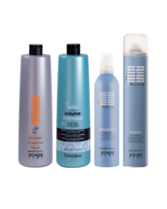 4 Produkter - Volume Styling Pakke - Volume Shampoo 1000ml - Semi Di Lino Conditioner 1000ml - Bodyvolume Mousse - Volume Master 500ml - Værdi 1346,-