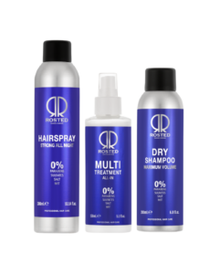 3 Produkter - Rosted Prøve Pakke - Tør Shampoo - Multi Treatment - Rosted Hårlak