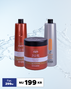 3 Produkter - Argan Pakke - Argan Shampoo 1000 ml - Argan Mask 1000 ml - Semi di lino Conditioner 1000 ml