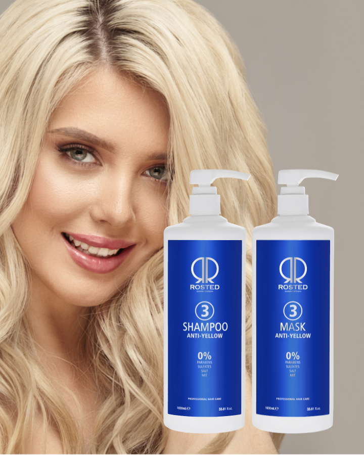 2 Produkter - Rosted 3 Shampoo 1000ml - Rosted 3 Mask 1000ml