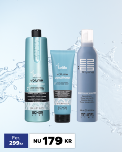3 Produkter - Echosline Volume Shampoo 1000ml - Volume Conditioner 300ml - Body Volume Mousse 400ml