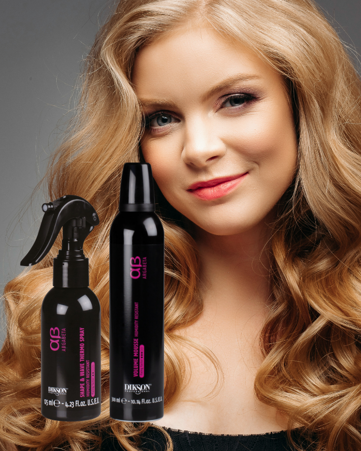 2 produkter - ArgaBeta Shape & Wave Spray - ArgaBeta Volume Mousse