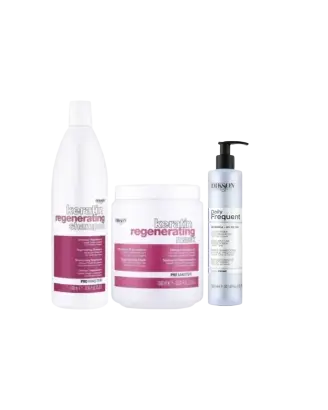 3 produkter Promaster Keratin Pakke - Mask 1000ml, Shampoo 1000ml,Dikson Frequent Conditioner 300 ml - Hårprodukter