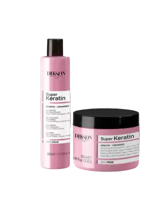 Prøvepakke - Keratin shampoo 300 ml & Keratin mask 500 ml - Hårprodukter