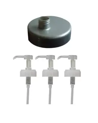 3 x Pumpe + 1 x Skruelåg Til 1000 ml - Hårprodukter